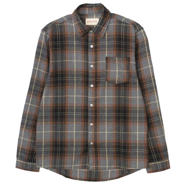 Revolution - Regular Shirt - Hemd Gr XXL grau/braun Revolution - Regular Shirt - Hemd Gr XXL grau/braun von Revolution