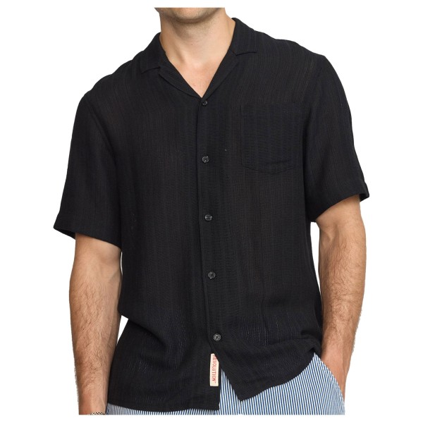 Revolution - Short-Sleeved Cuban Shirt - Hemd Gr L;M schwarz;türkis von Revolution
