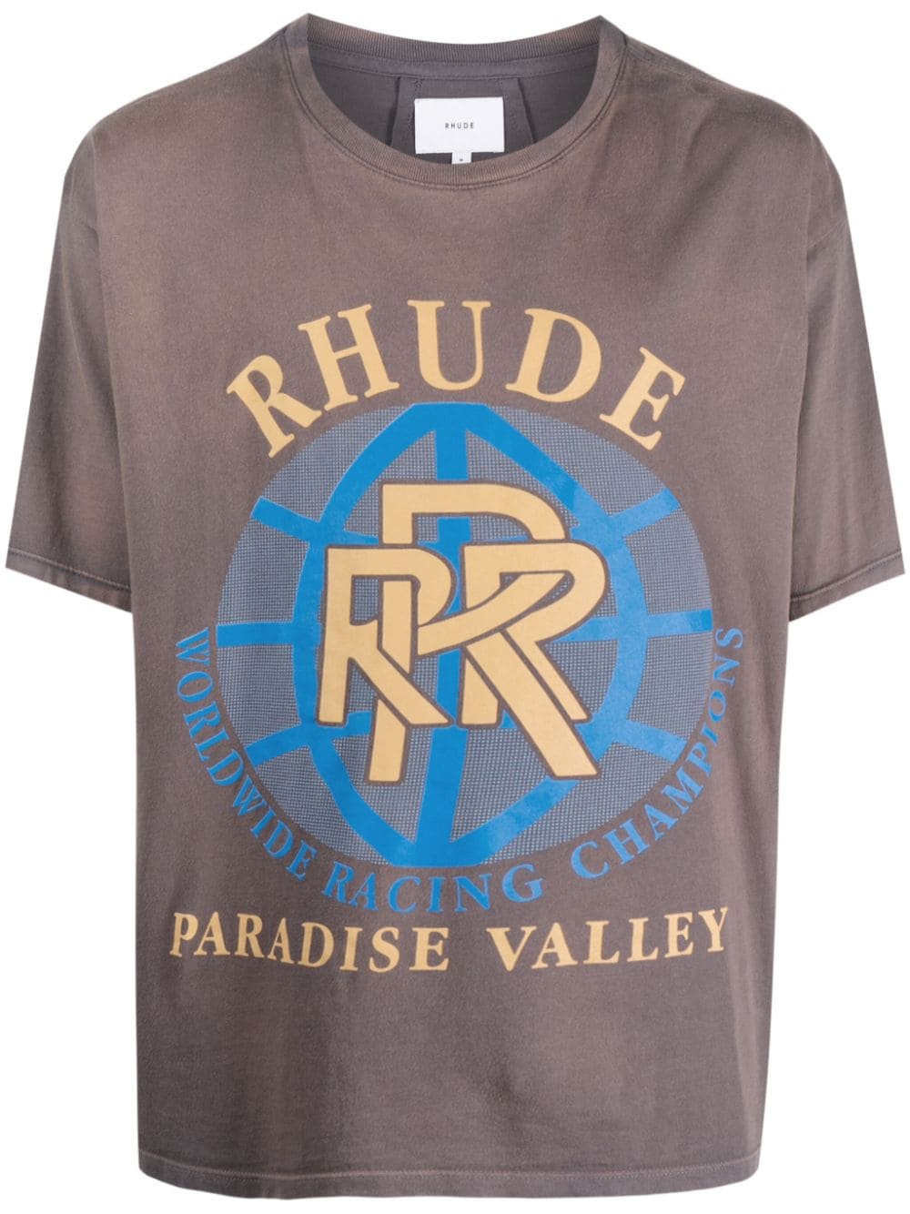 RHUDE Paradise Valley cotton T-shirt - Grey von RHUDE