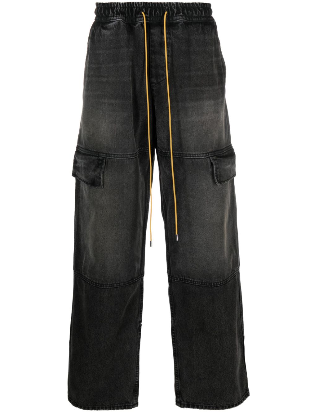 RHUDE Plateau cargo jeans - Black von RHUDE