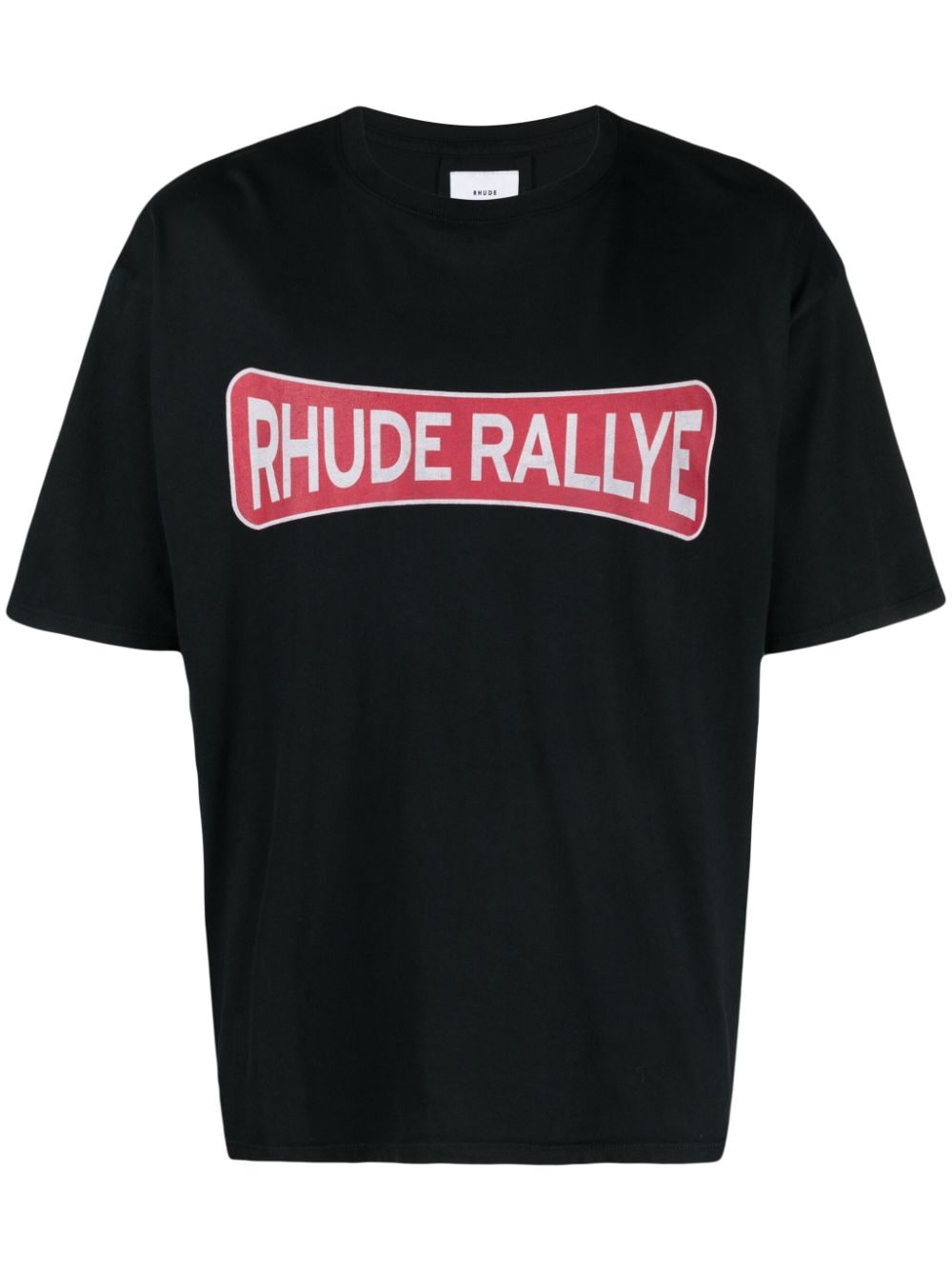 RHUDE Rallye logo-print T-shirt - Black von RHUDE