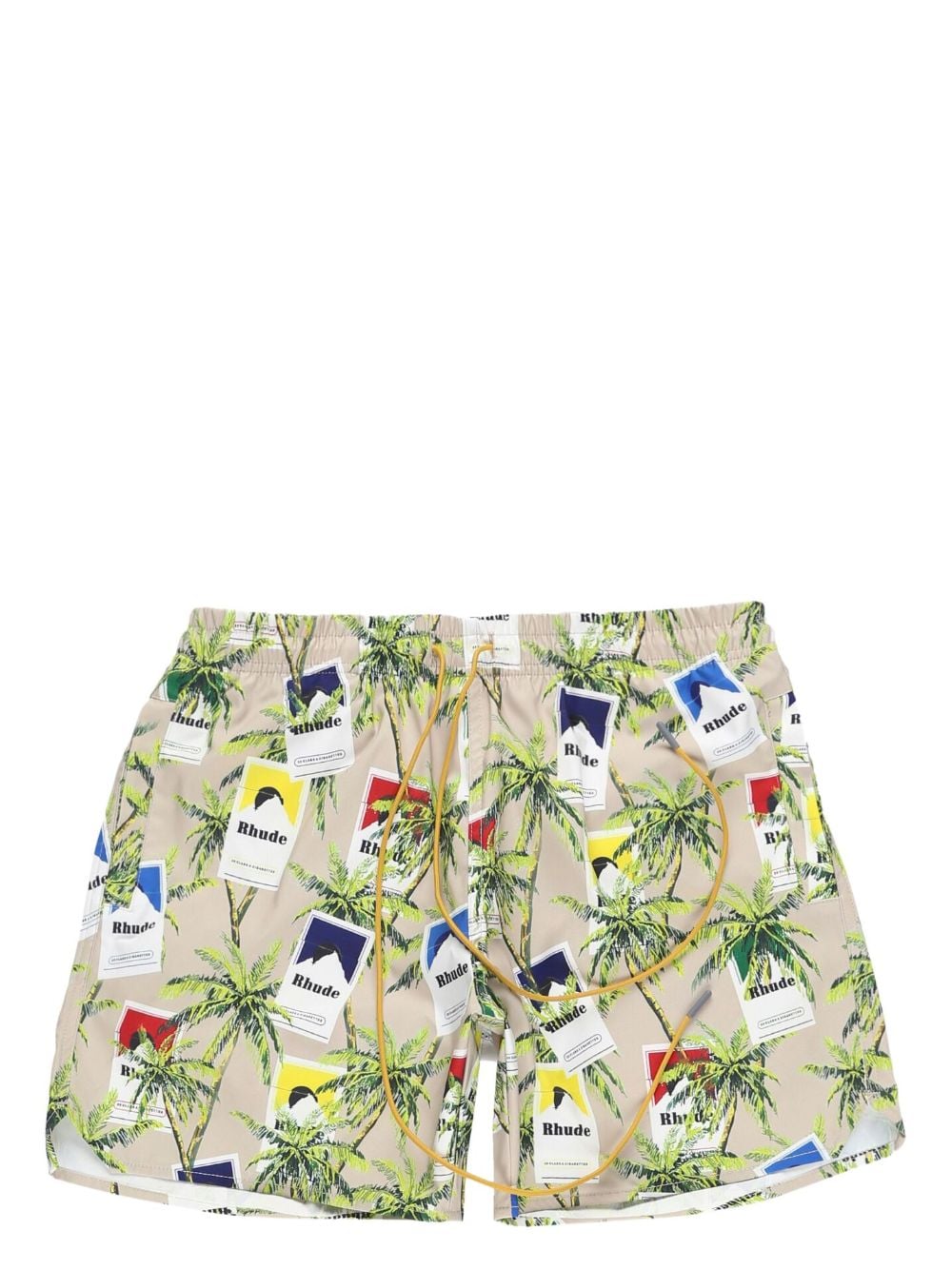 RHUDE graphic-print deck shorts - Neutrals von RHUDE