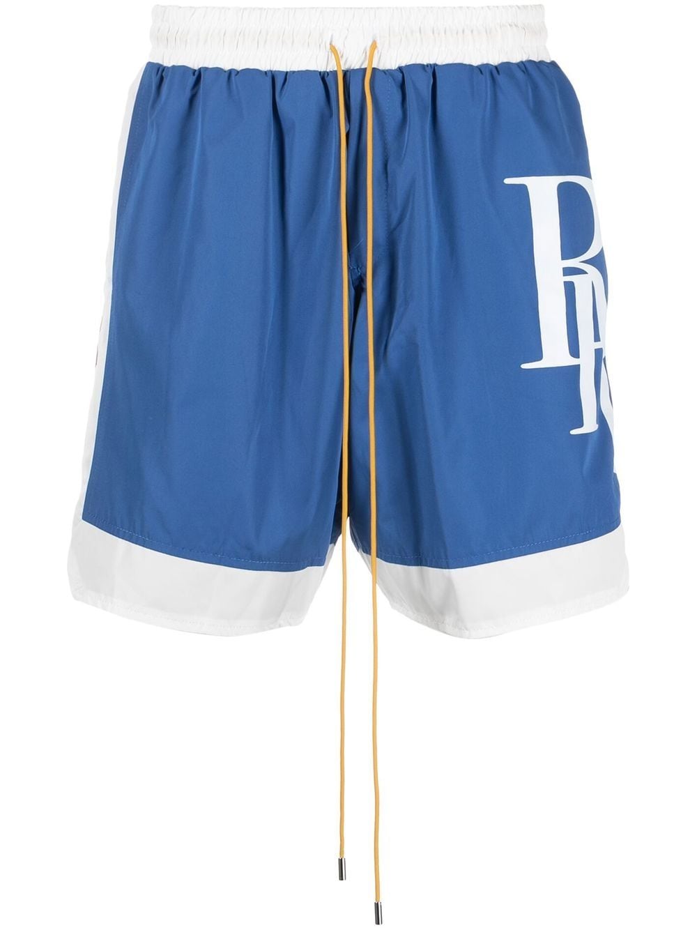 RHUDE logo-print detail shorts - Blue von RHUDE