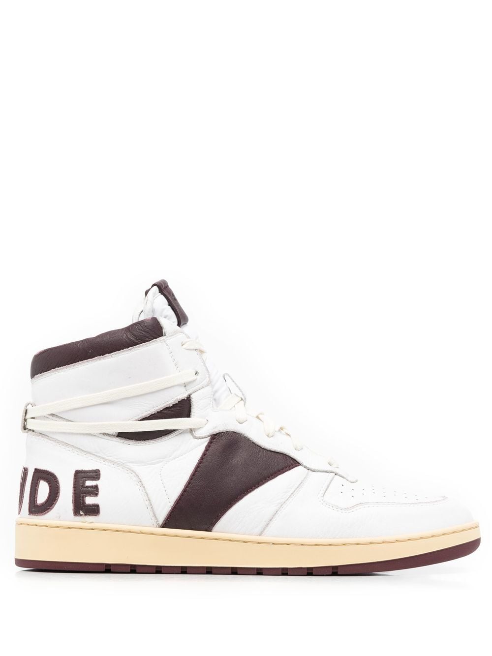 RHUDE panelled high-top sneakers - White von RHUDE