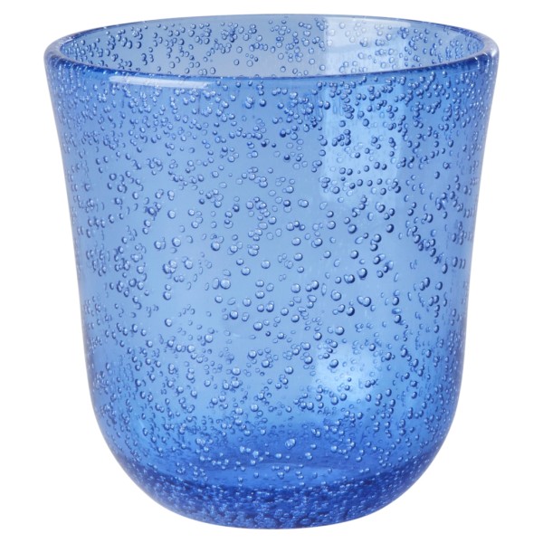 Rice - Acrylic Tumbler in Bubble Design - Becher Gr 410 ml blau von Rice