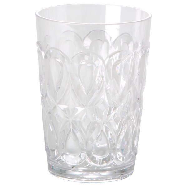 Rice - Acrylic Tumbler with Swirly Embossed Detail Gr 500 ml rosa von Rice