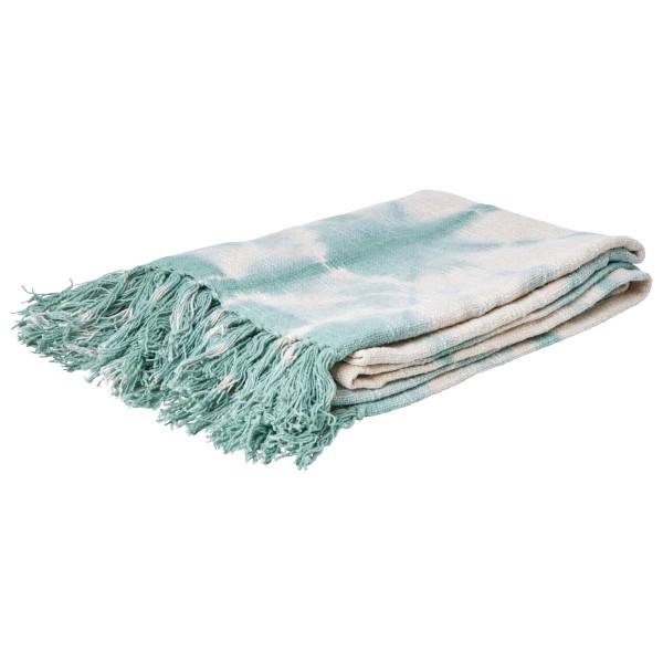 Rice - Cotton Slub Tie & Dye Throw - Decke Gr 125 x 150 cm grau von Rice