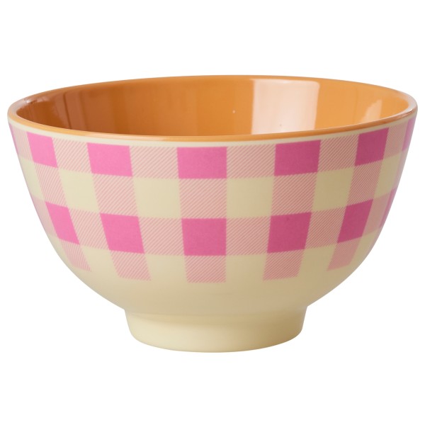 Rice - Melamine Bowl with Print - Schüssel Gr 700 ml beige von Rice