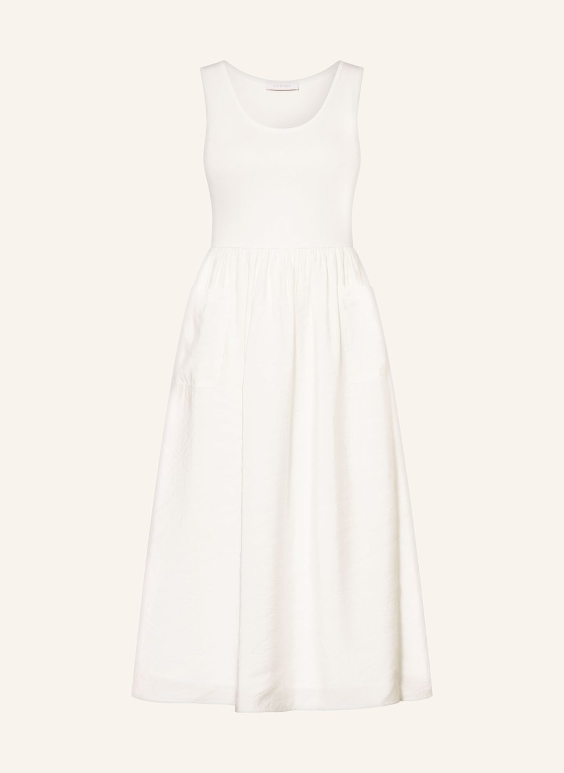 Rich & Royal Kleid Im Materialmix weiss Rich & Royal Kleid Im Materialmix weiss von Rich & Royal