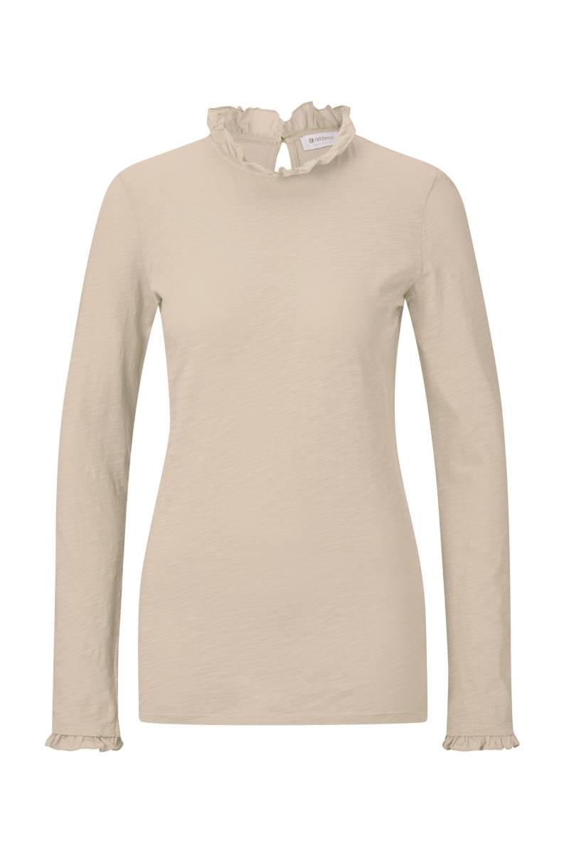 RICHROYAL Langarmshirt »2409 O Slub F LS«, mit Rüschenkante an Ausschnitt und Ärmelsaum von RICHROYAL