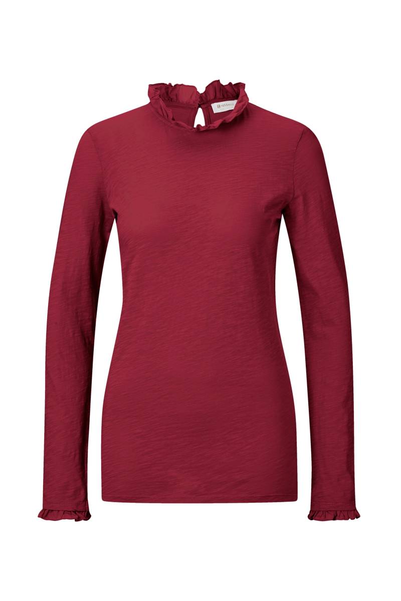 RICHROYAL Langarmshirt »2409 O Slub F LS«, mit Rüschenkante an Ausschnitt und Ärmelsaum von RICHROYAL