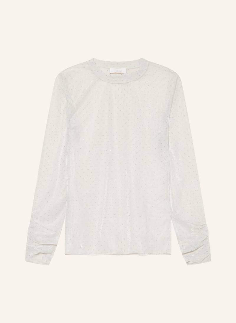 Rich & Royal Longsleeve Aus Mesh Mit Schmucksteinen grau von Rich & Royal