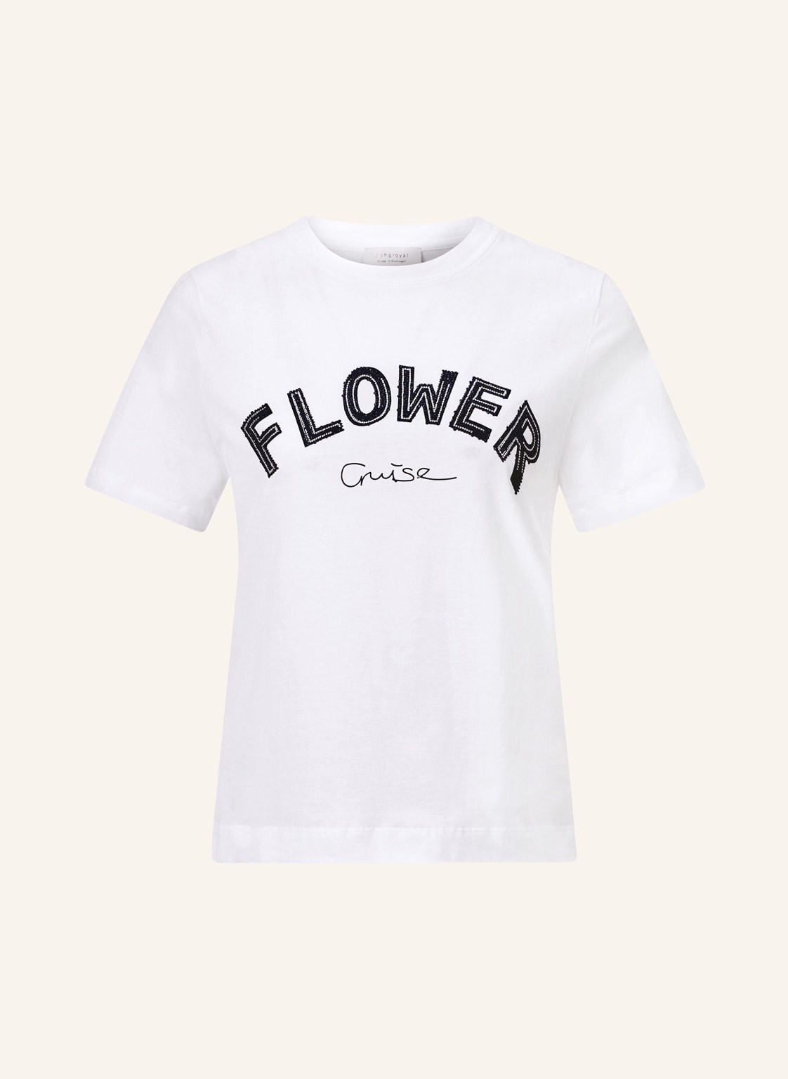 Rich & Royal T-Shirt Flower Cruise Mit Schmucksteinen blau Rich & Royal T-Shirt Flower Cruise Mit Schmucksteinen blau von Rich & Royal