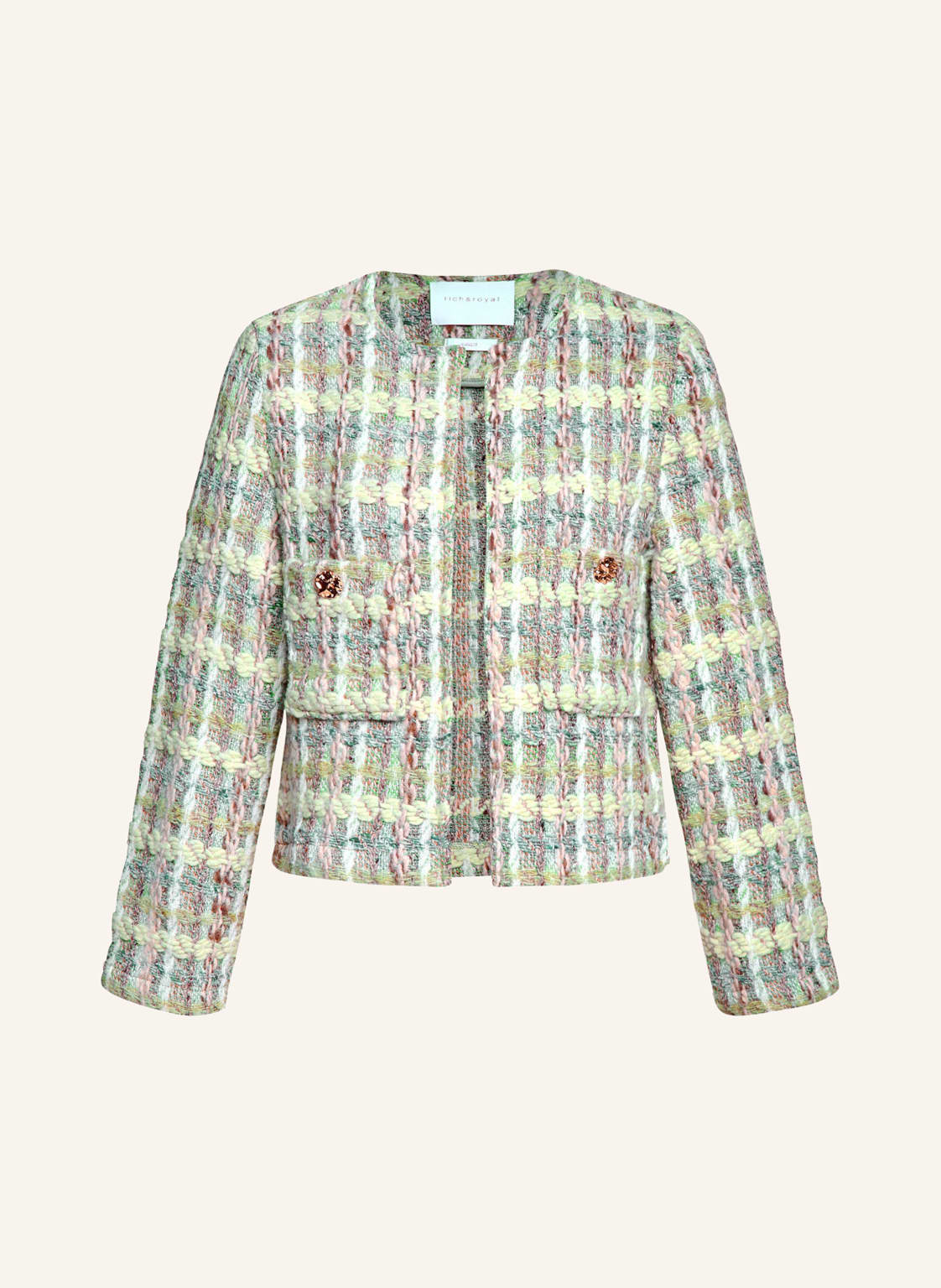 Rich & Royal Tweed-Jacke gruen Rich & Royal Tweed-Jacke gruen von Rich & Royal