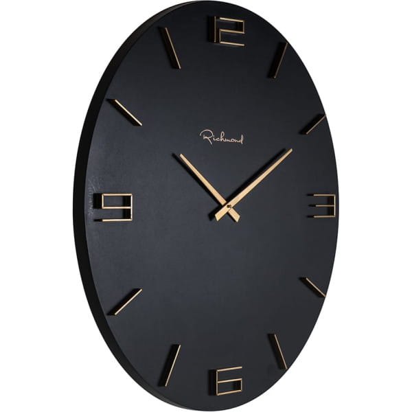 Wanduhr Byram schwarz gold 60 von Richmond Interiors