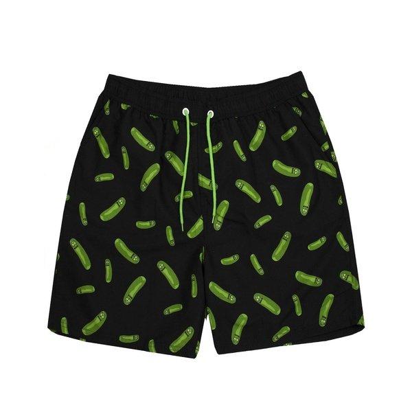 Badeshorts Herren Schwarz M von Rick And Morty