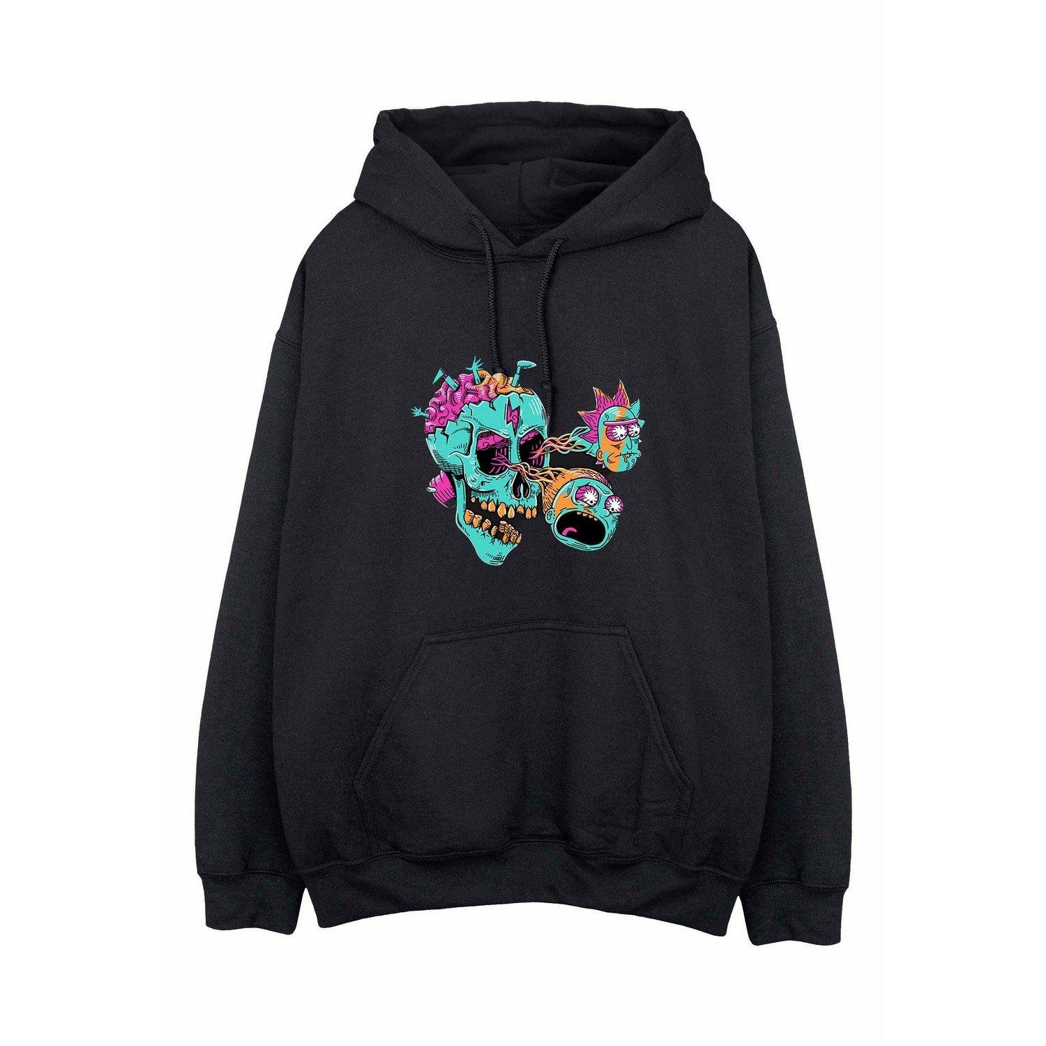 Hoodie Zum Überziehen Herren Schwarz 3XL von Rick And Morty