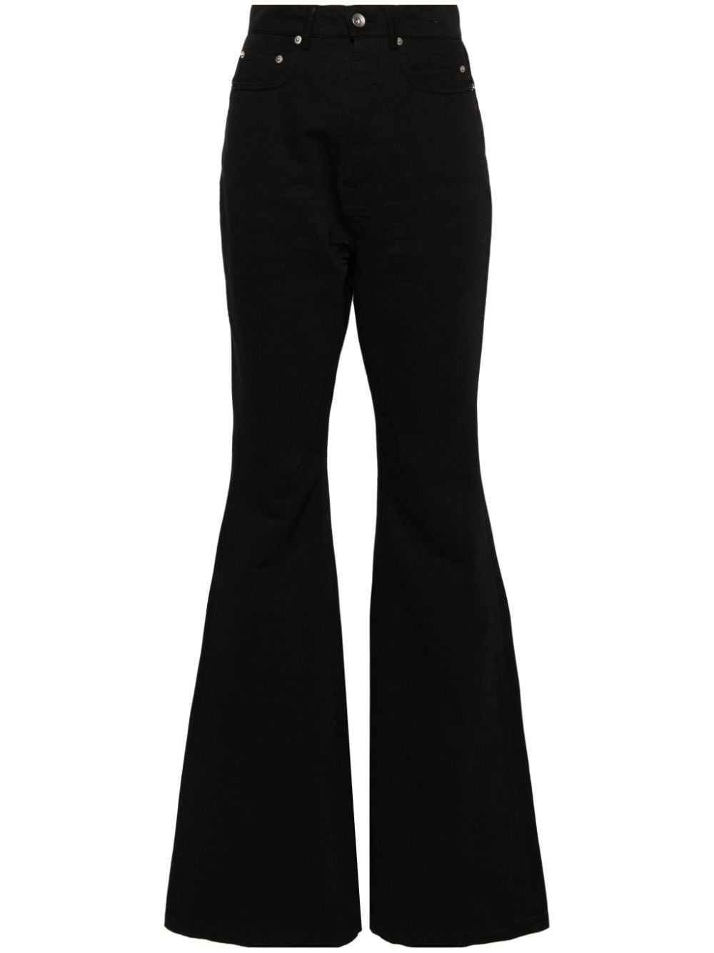 Rick Owens DRKSHDW Bolan cotton bootcut trousers - Black von Rick Owens DRKSHDW