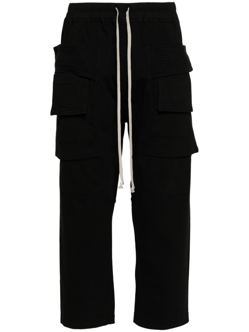 Rick Owens DRKSHDW Creatch cropped track pants - Black von Rick Owens DRKSHDW