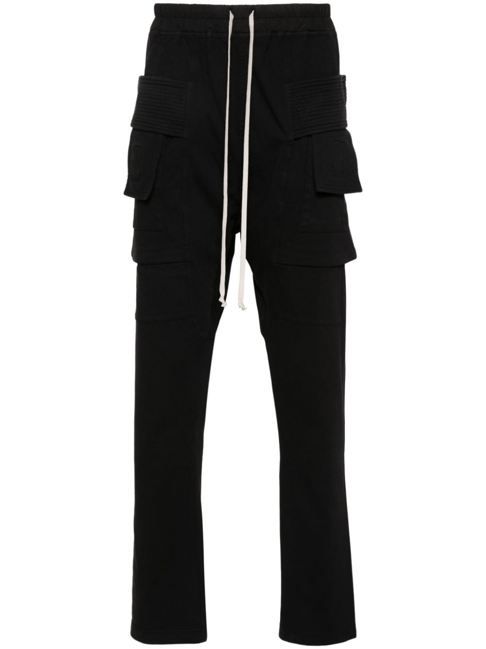 Rick Owens DRKSHDW Creatch tapered cargo trousers - Black von Rick Owens DRKSHDW