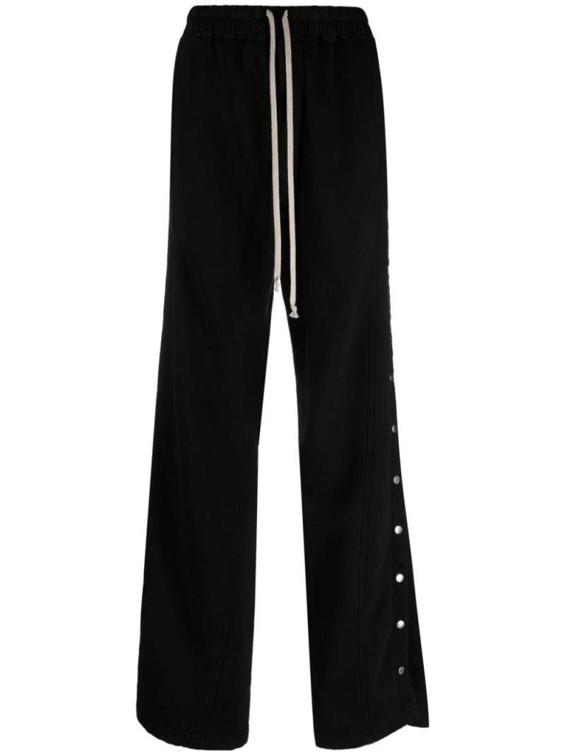 Rick Owens DRKSHDW Pusher organic cotton track pants - Black von Rick Owens DRKSHDW