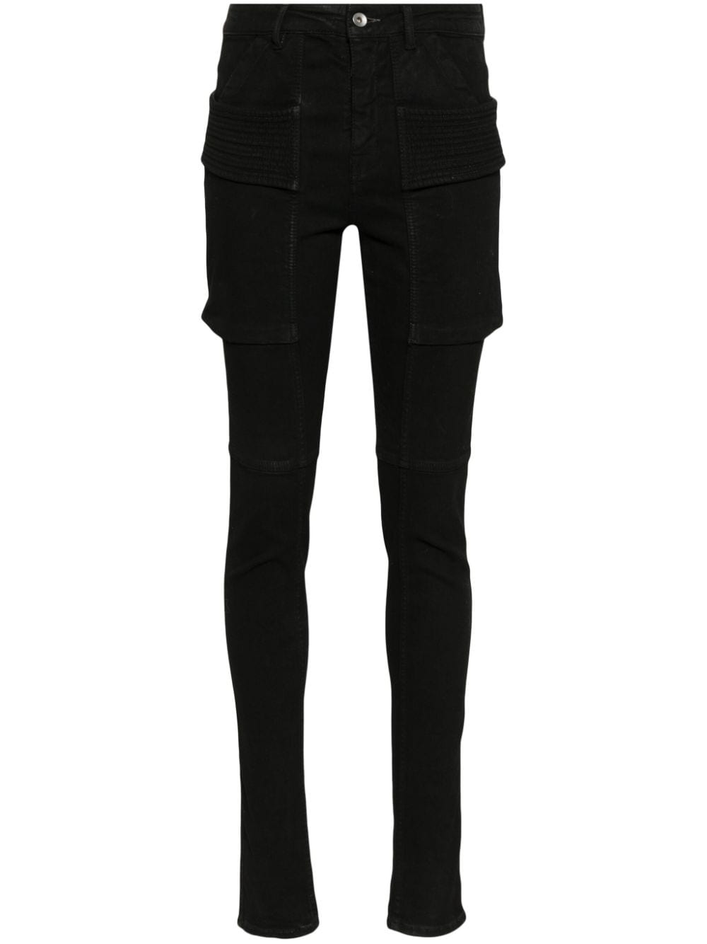 Rick Owens DRKSHDW cargo-pocket cotton-blend skinny jeans - Black von Rick Owens DRKSHDW