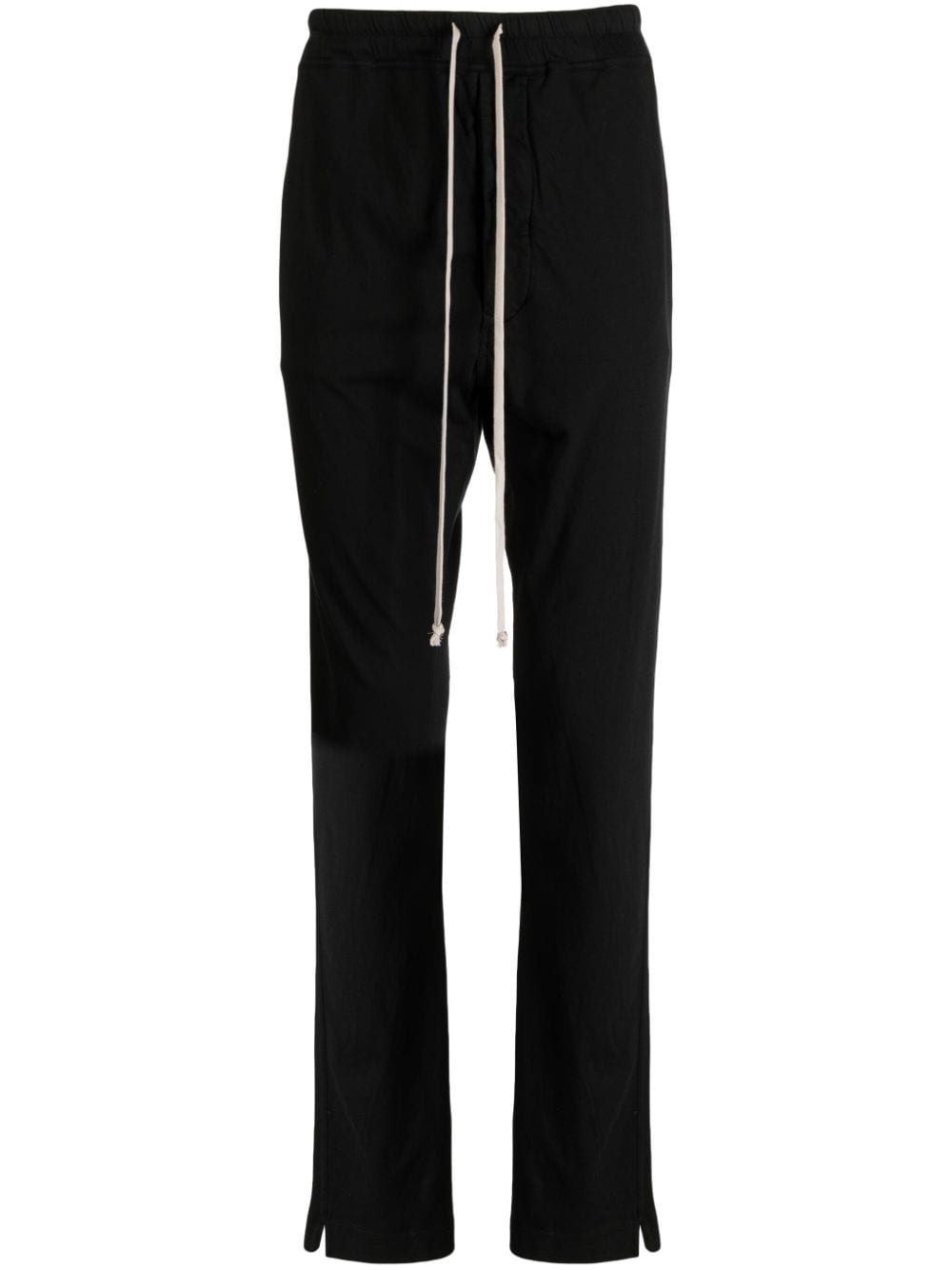 Rick Owens DRKSHDW drawstring cotton slim-cut track pants - Black von Rick Owens DRKSHDW