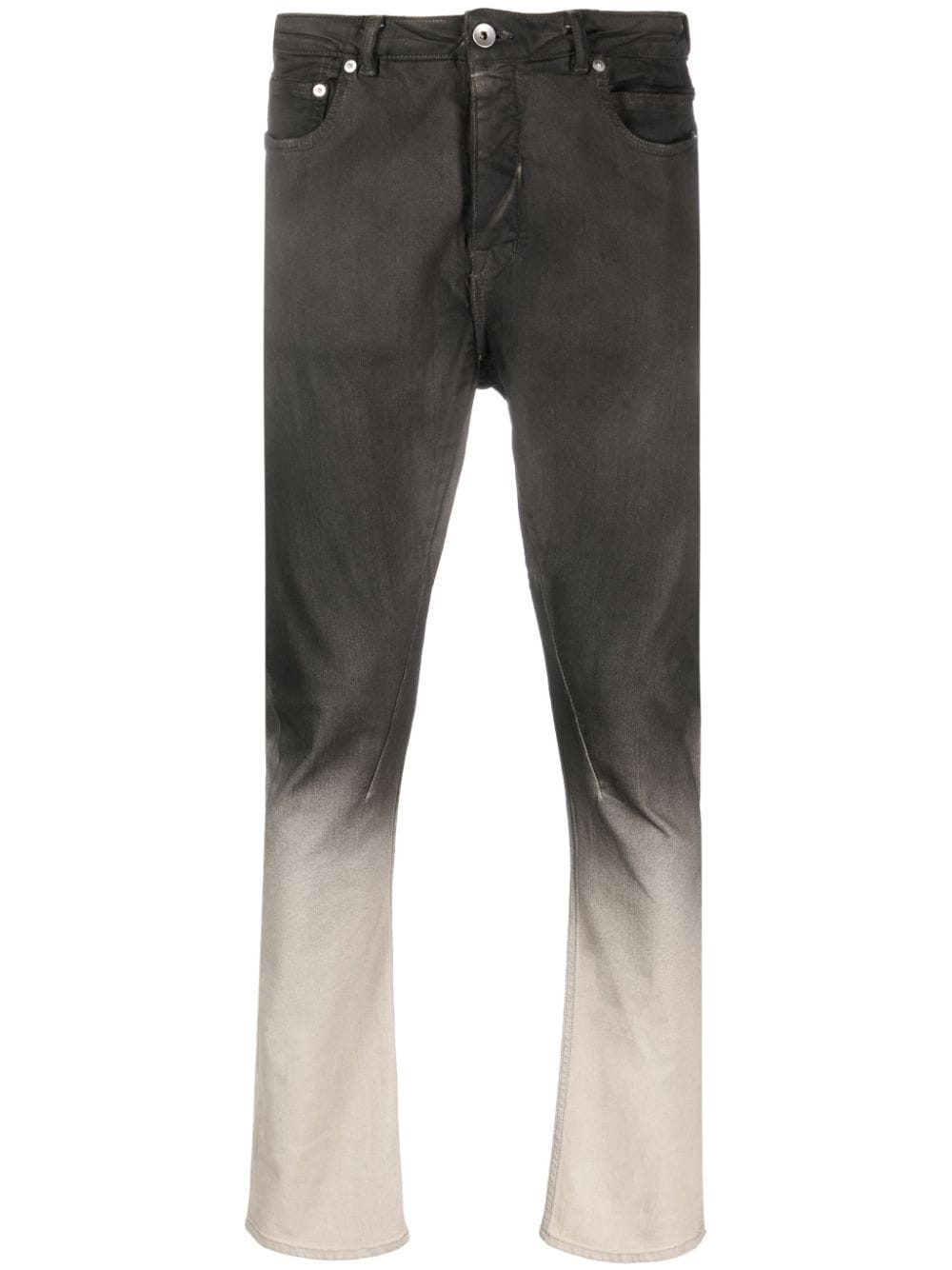 Rick Owens DRKSHDW gradient-effect cotton jeans - Black von Rick Owens DRKSHDW