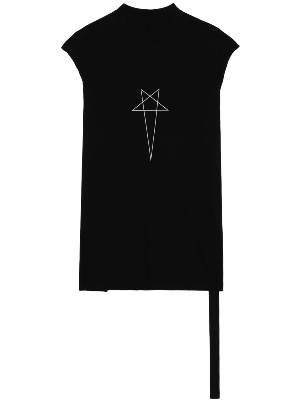 Rick Owens DRKSHDW graphic-print cotton tank top - Black von Rick Owens DRKSHDW