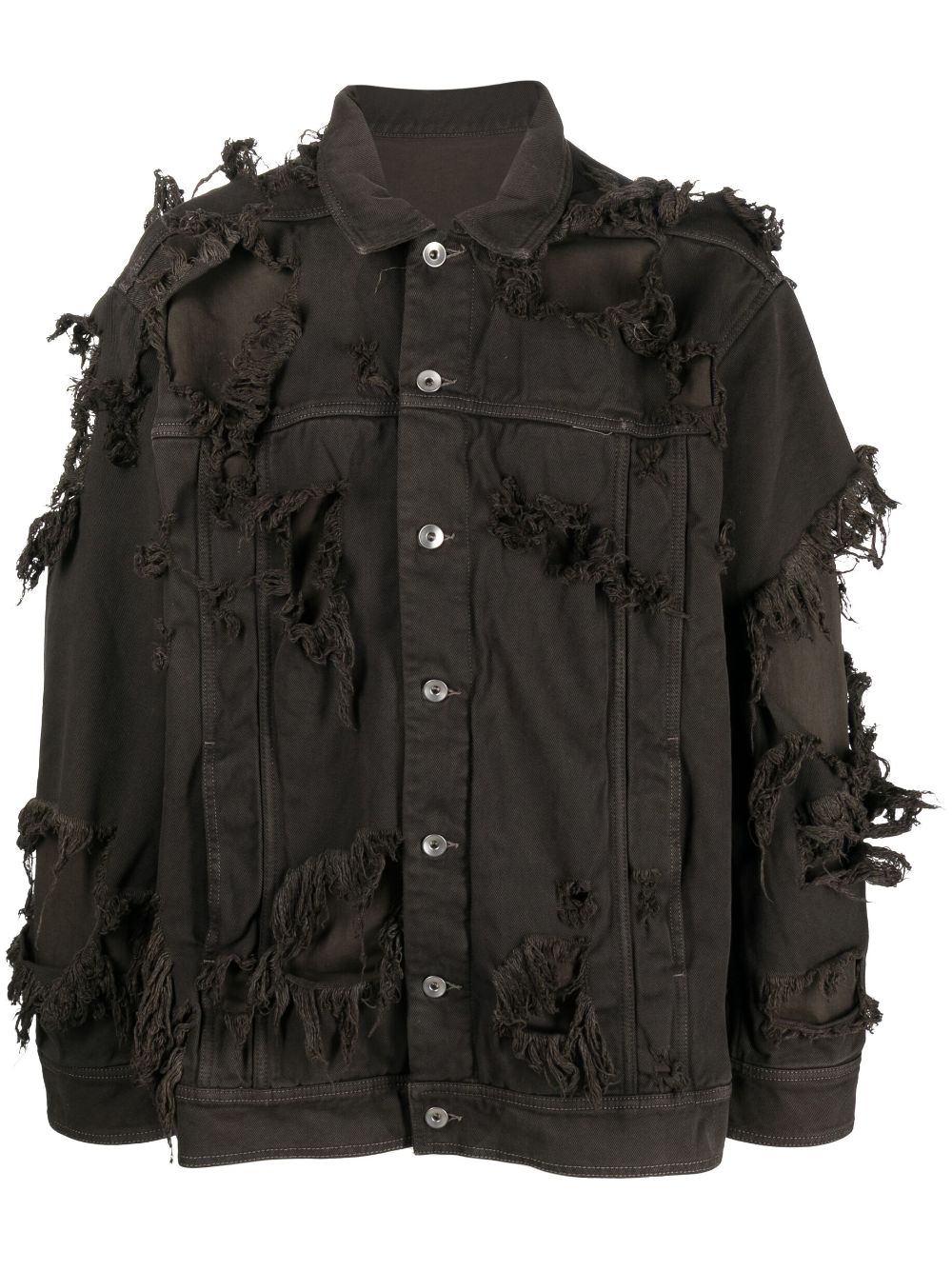 Rick Owens DRKSHDW layered detailed jacket - Brown von Rick Owens DRKSHDW