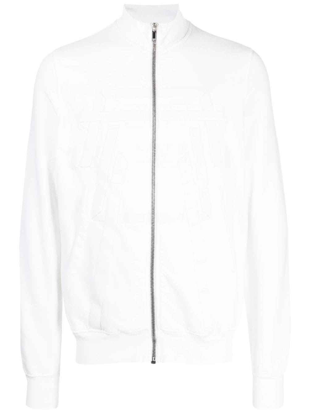 Rick Owens DRKSHDW logo-embossed zip-front cotton jacket - White von Rick Owens DRKSHDW