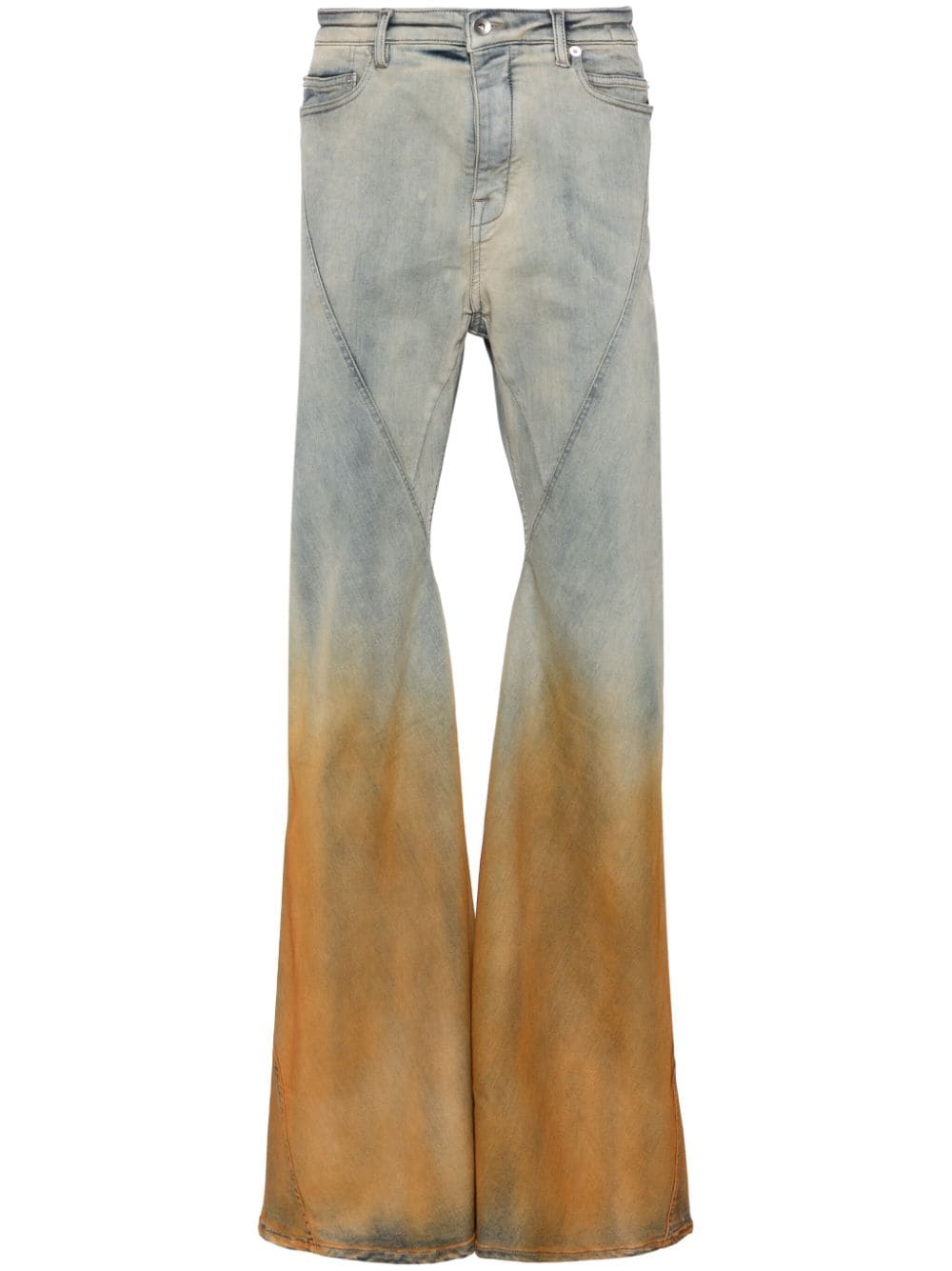 Rick Owens DRKSHDW ombré-effect bootcut jeans - Blue von Rick Owens DRKSHDW