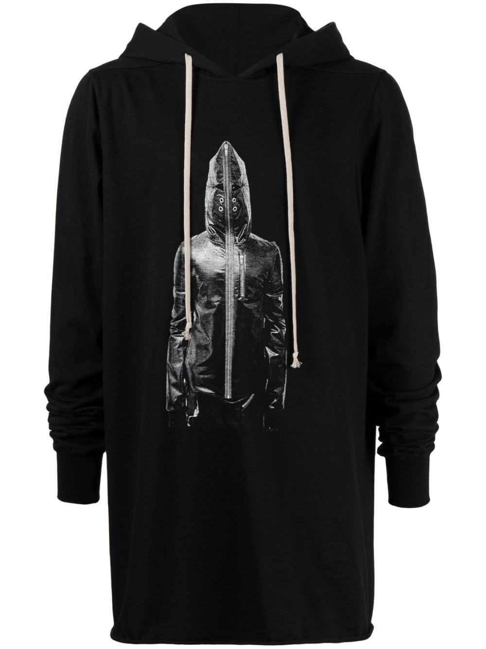 Rick Owens DRKSHDW photograph-print cotton hoodie - Black von Rick Owens DRKSHDW