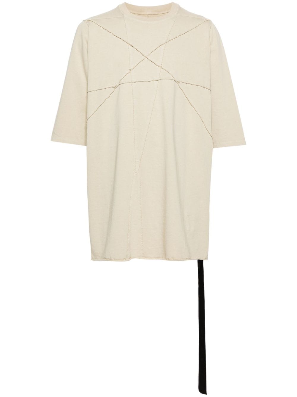 Rick Owens DRKSHDW seam-detail cotton T-shirt - Neutrals von Rick Owens DRKSHDW