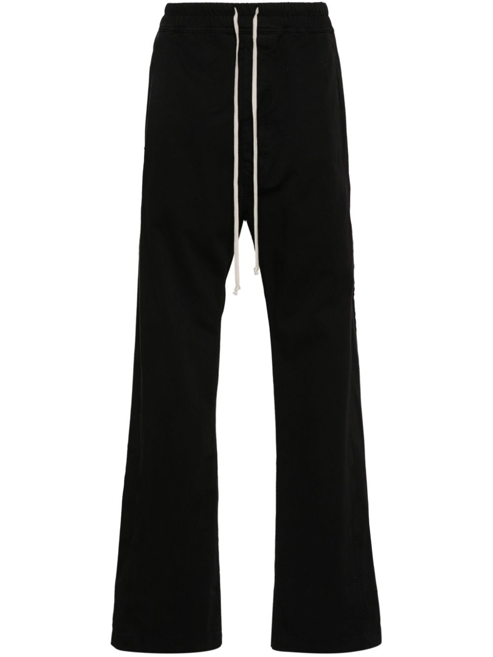 Rick Owens DRKSHDW side-slit cotton straight trousers - Black von Rick Owens DRKSHDW