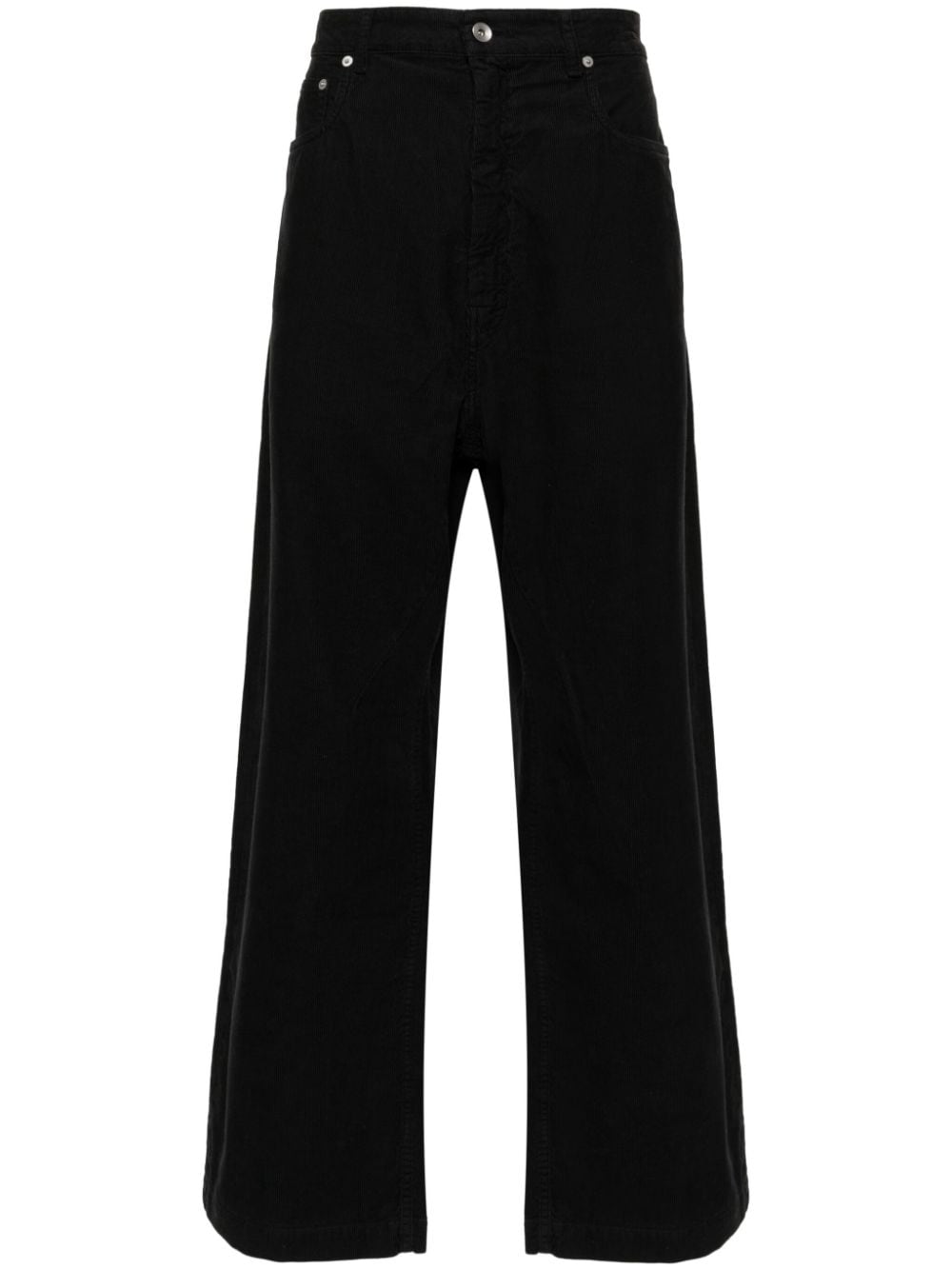 Rick Owens DRKSHDW wide-leg corduroy trousers - Black von Rick Owens DRKSHDW