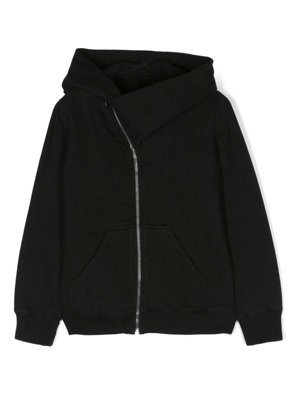 Rick Owens Kids Mountain asymmetric hoodie - Black von Rick Owens Kids