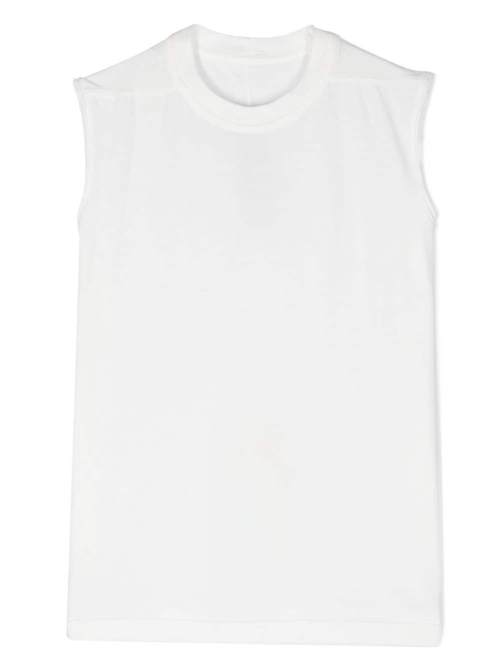 Rick Owens Kids Tarp cotton sleeveless T-shirt - White von Rick Owens Kids