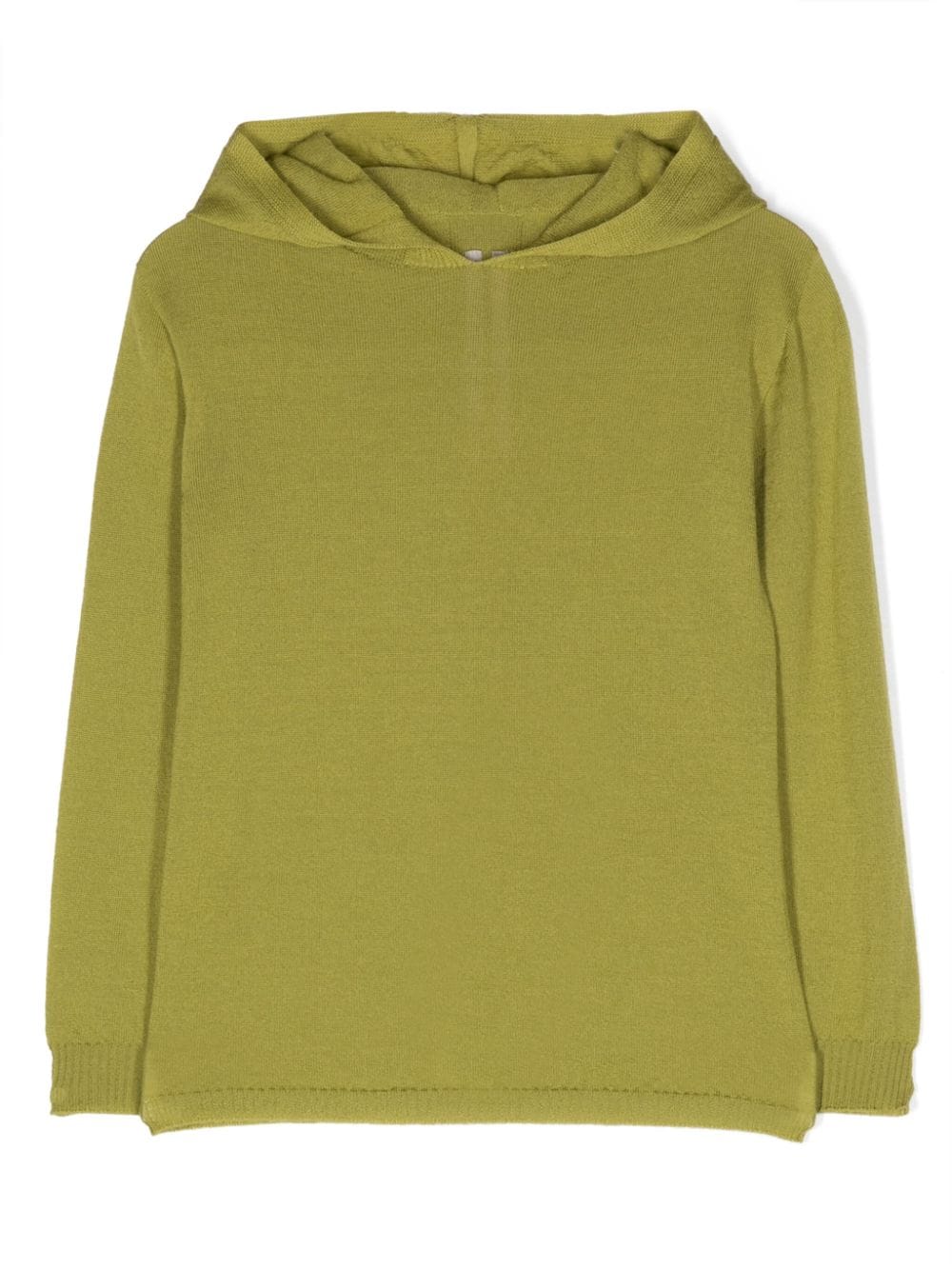 Rick Owens Kids fine-knit virgin wool hoodie - Green von Rick Owens Kids