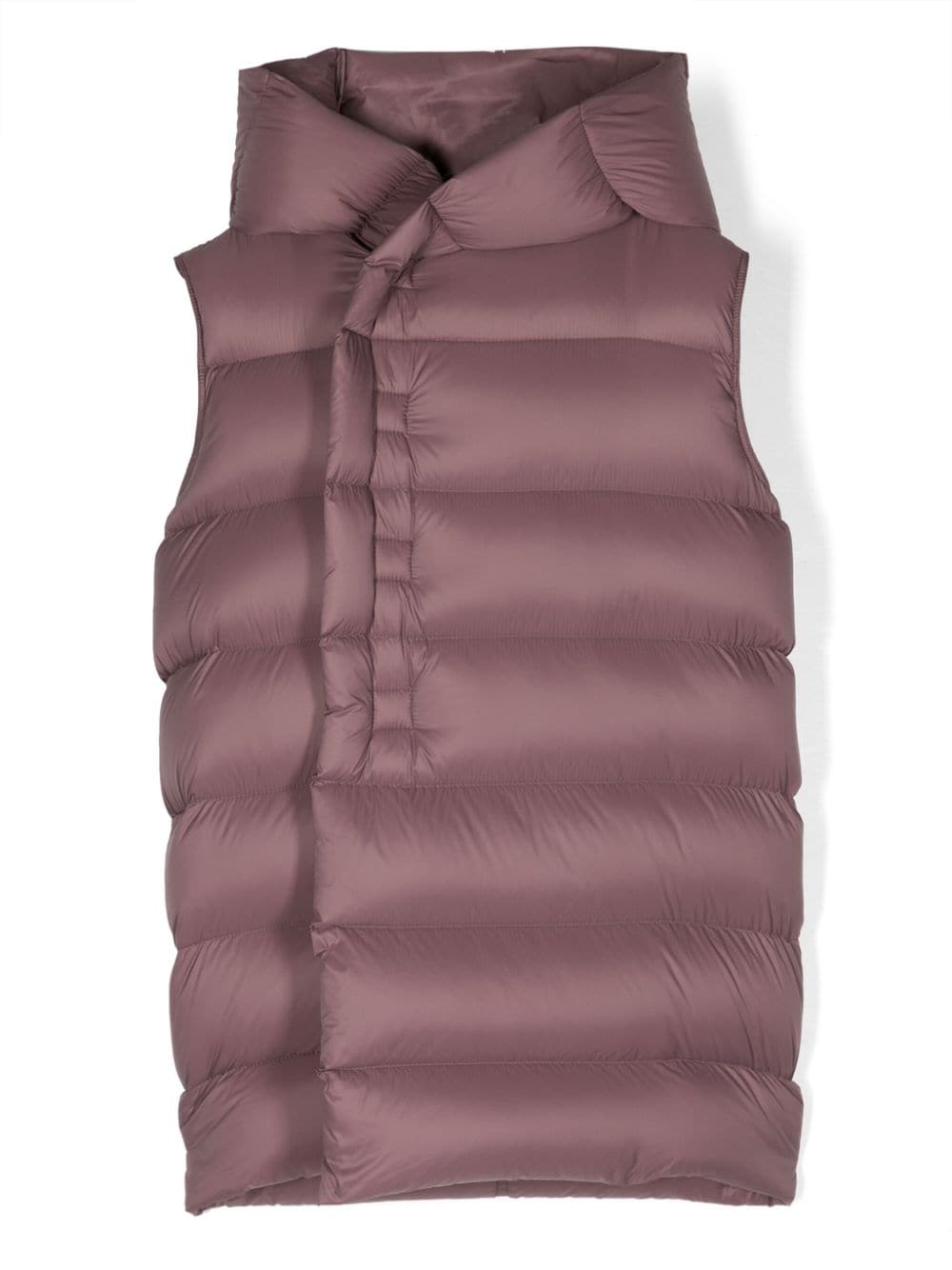 Rick Owens Kids off-centre hooded padded gilet - Purple von Rick Owens Kids