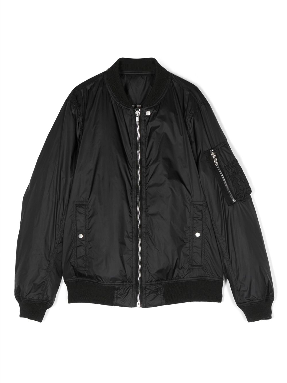 Rick Owens Kids zip-up bomber jacket - Black