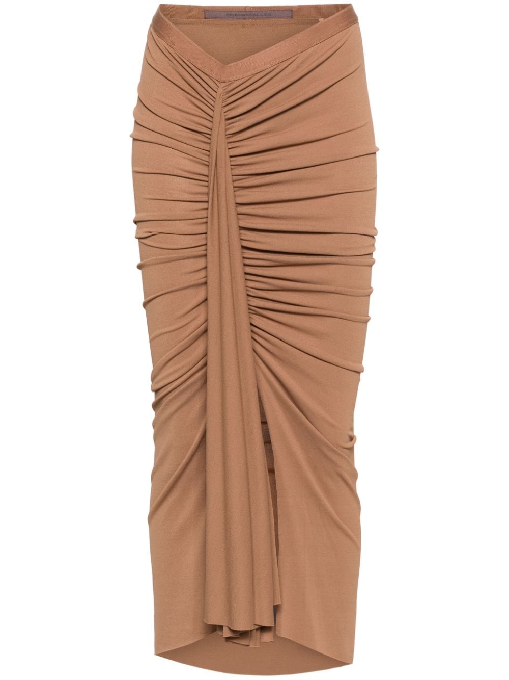 Rick Owens Lilies Fog draped-detail skirt - Brown von Rick Owens Lilies