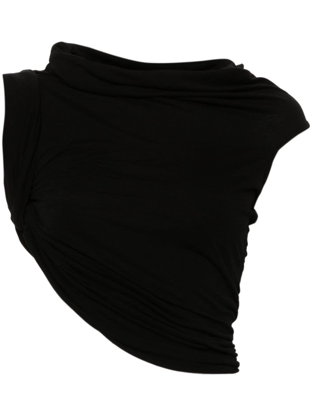 Rick Owens Lilies Sienna jersey asymmetric top - Black von Rick Owens Lilies