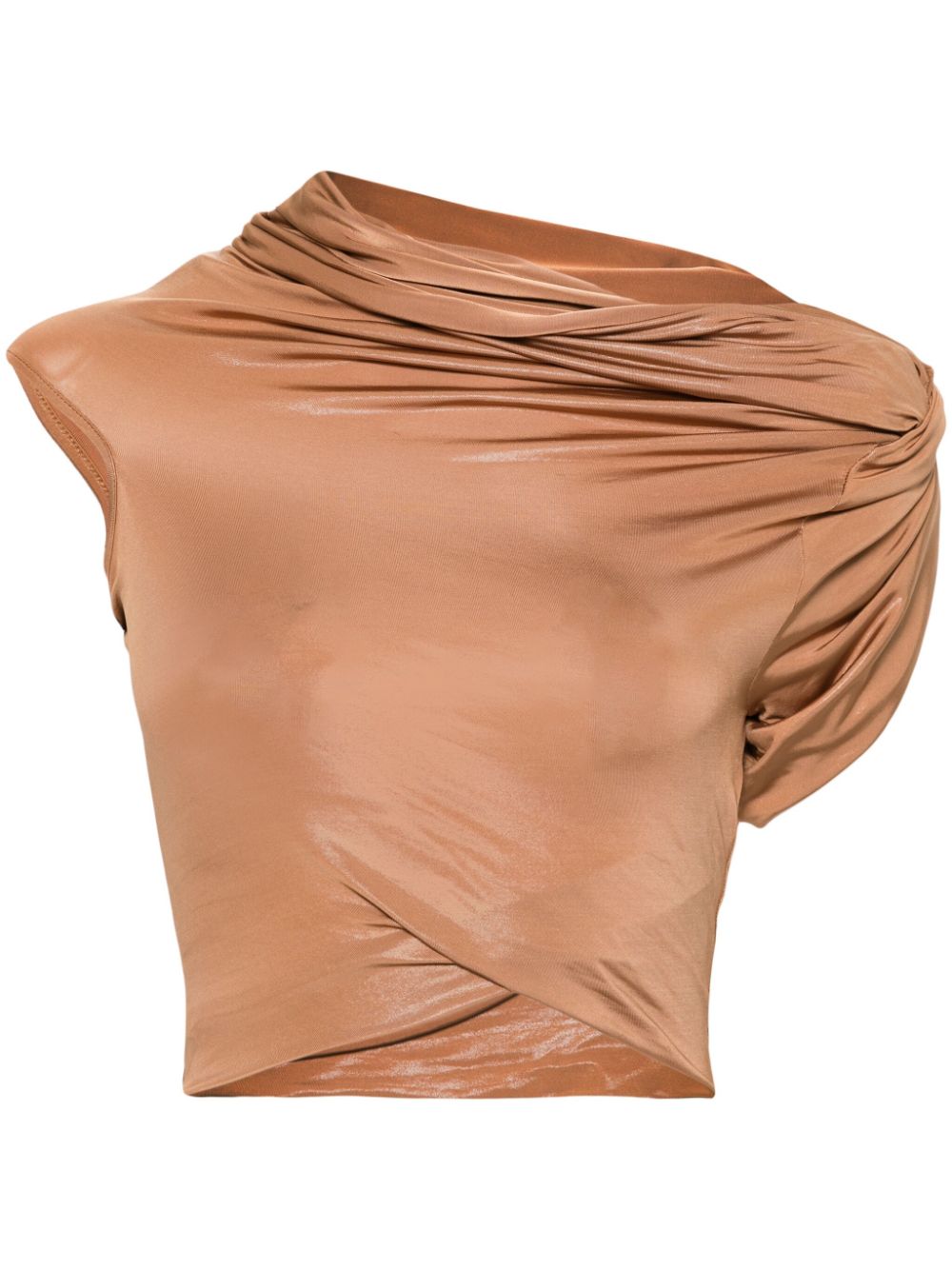 Rick Owens Lilies Sienna jersey asymmetric top - Brown von Rick Owens Lilies