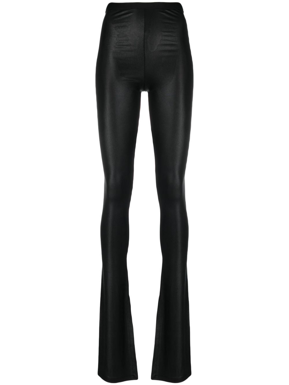 Rick Owens Lilies side-slit flared trousers - Black von Rick Owens Lilies