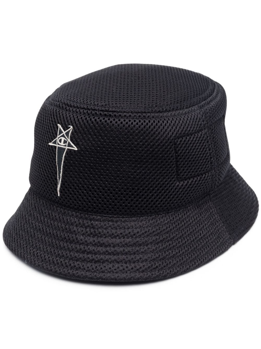 Rick Owens X Champion logo-embroidered bucket hat - Black von Rick Owens X Champion