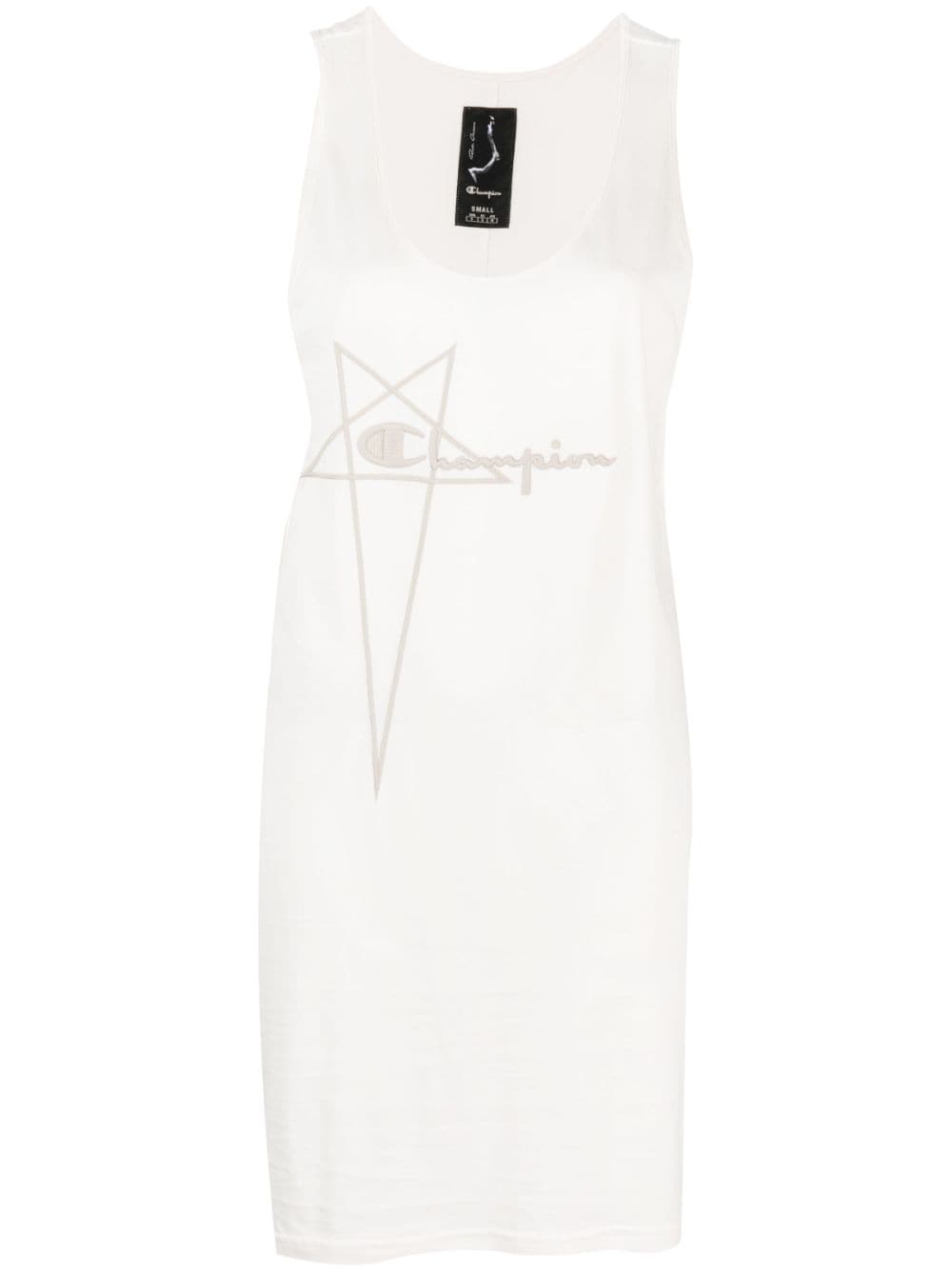 Rick Owens X Champion x Rick Owens cotton tank dress - White von Rick Owens X Champion