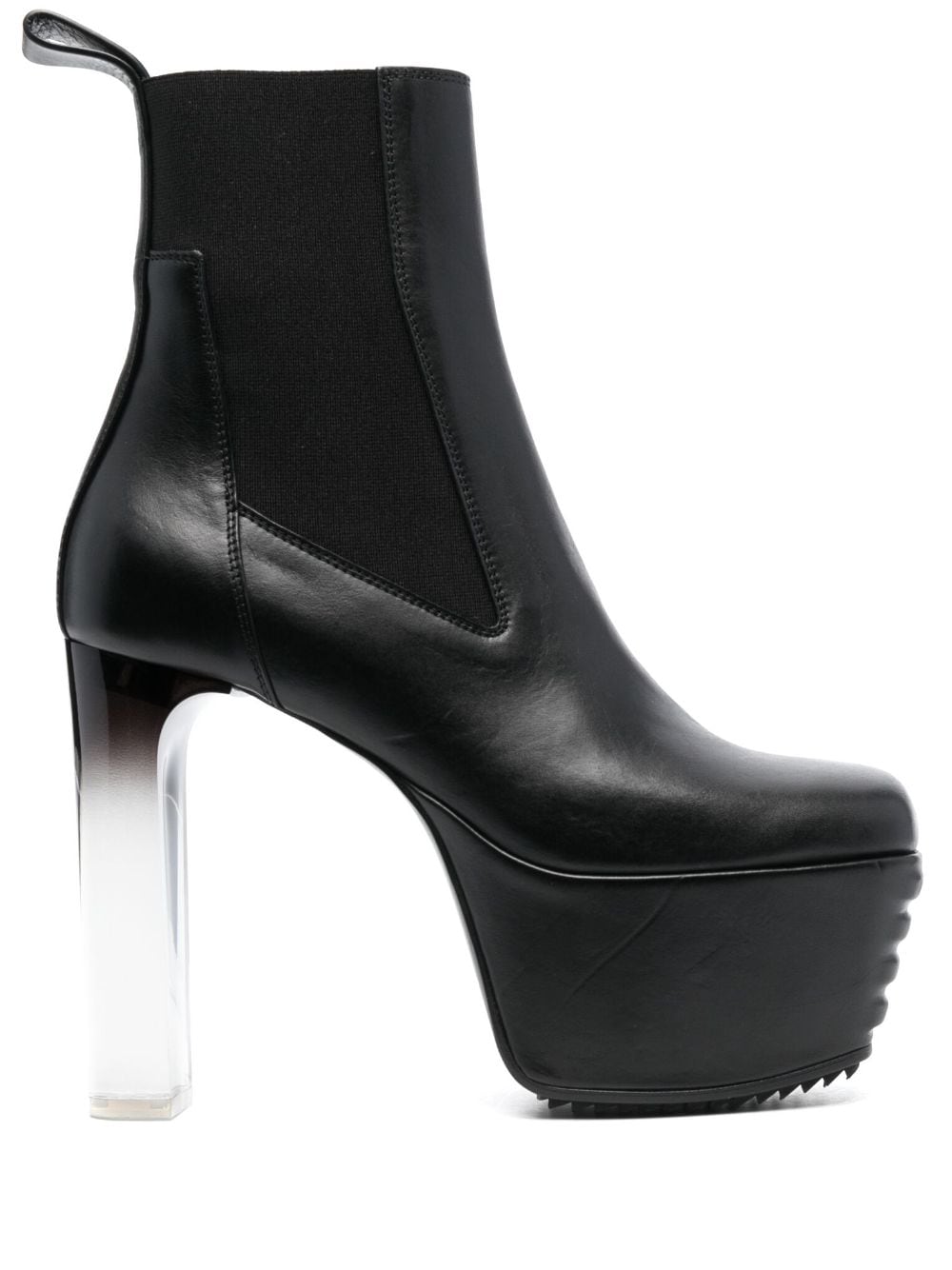 Rick Owens 145mm leather platform boots - Black von Rick Owens