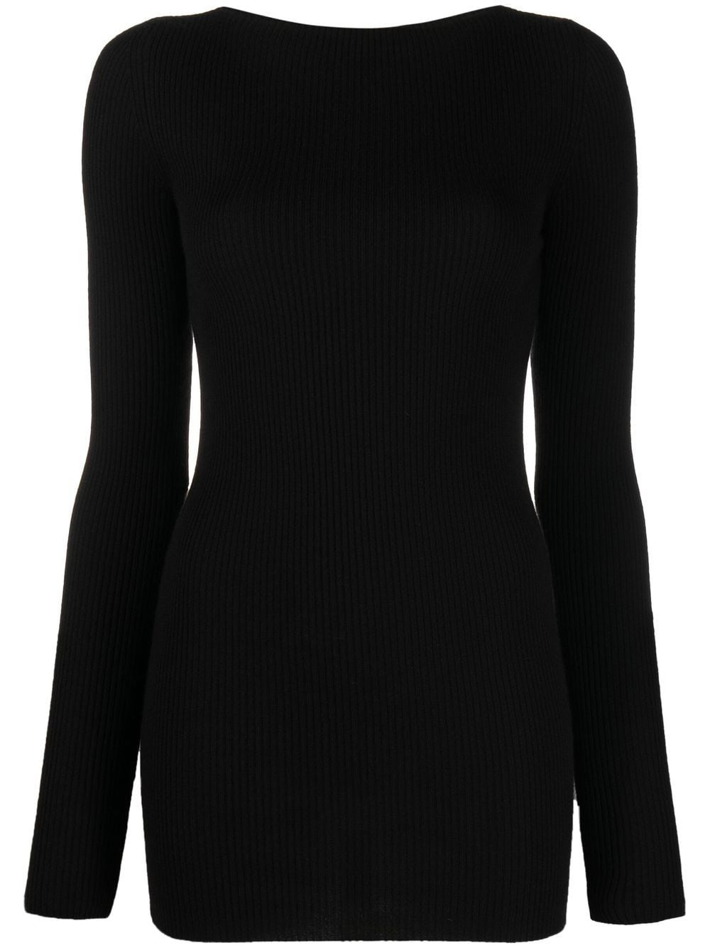 Rick Owens Al ribbed-knit wool jumper - Black von Rick Owens