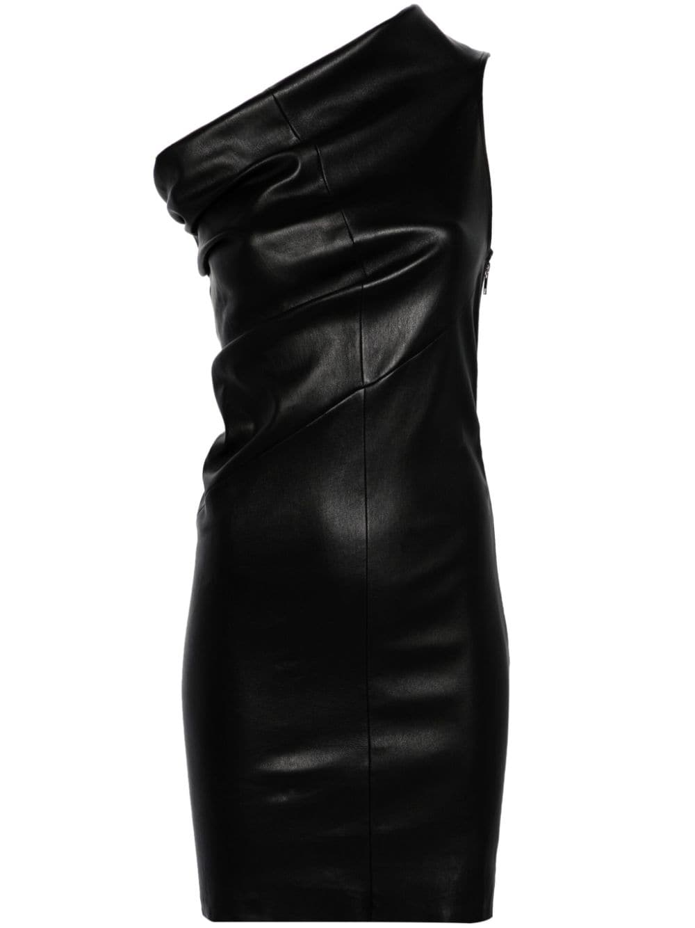 Rick Owens Athena leather minidress - Black von Rick Owens